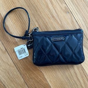 NWT Navy Coach wristlet
